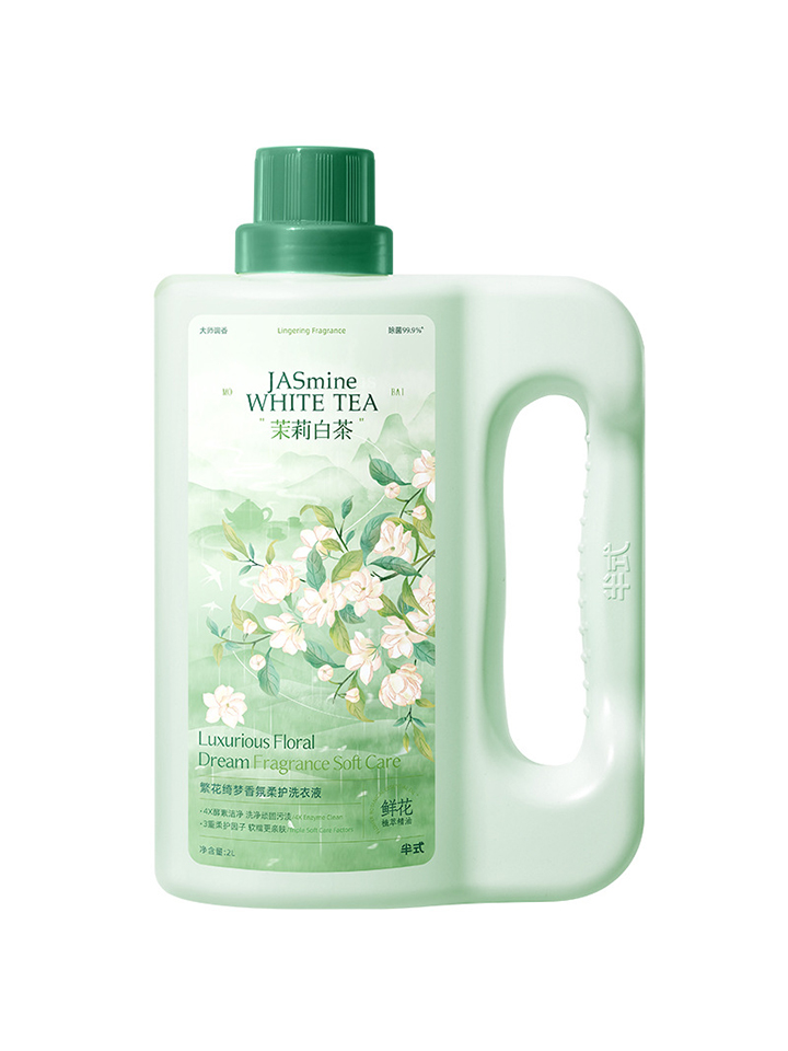 Détergent Liquide Tout-en-Un – Jasmine White Tea 2L 🌿🌸